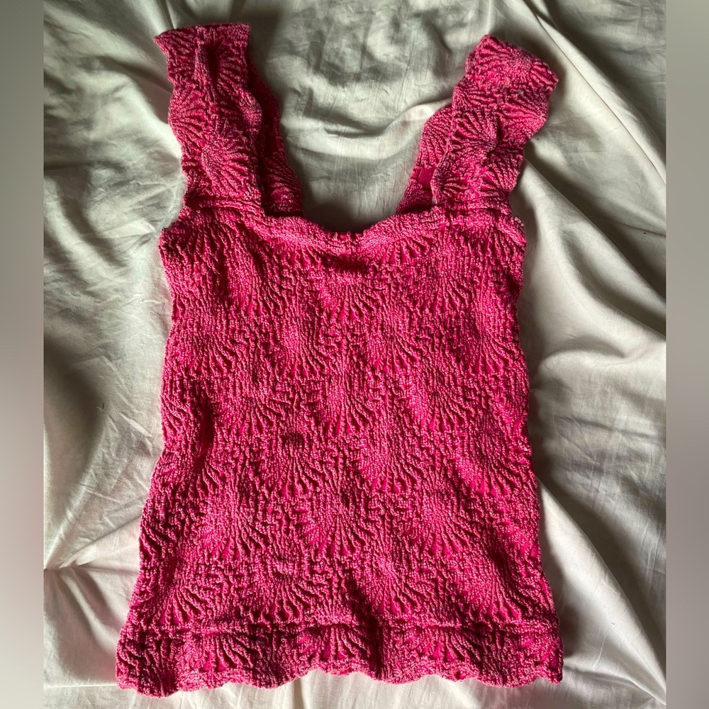 Free People Love Letter Pink
Floral Cami Top